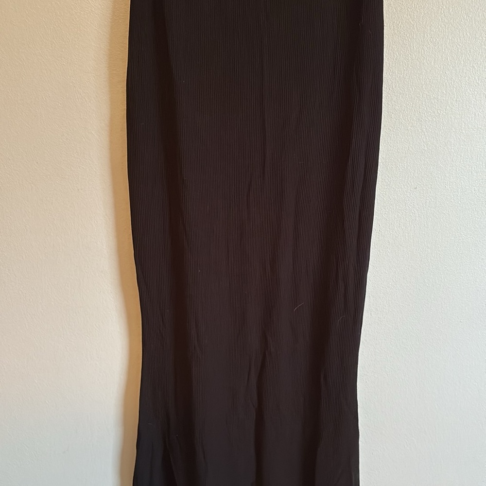 SKIMS ribbed Maxi Dress, color-onyx, size-large, NWT - Picture 5 of 7